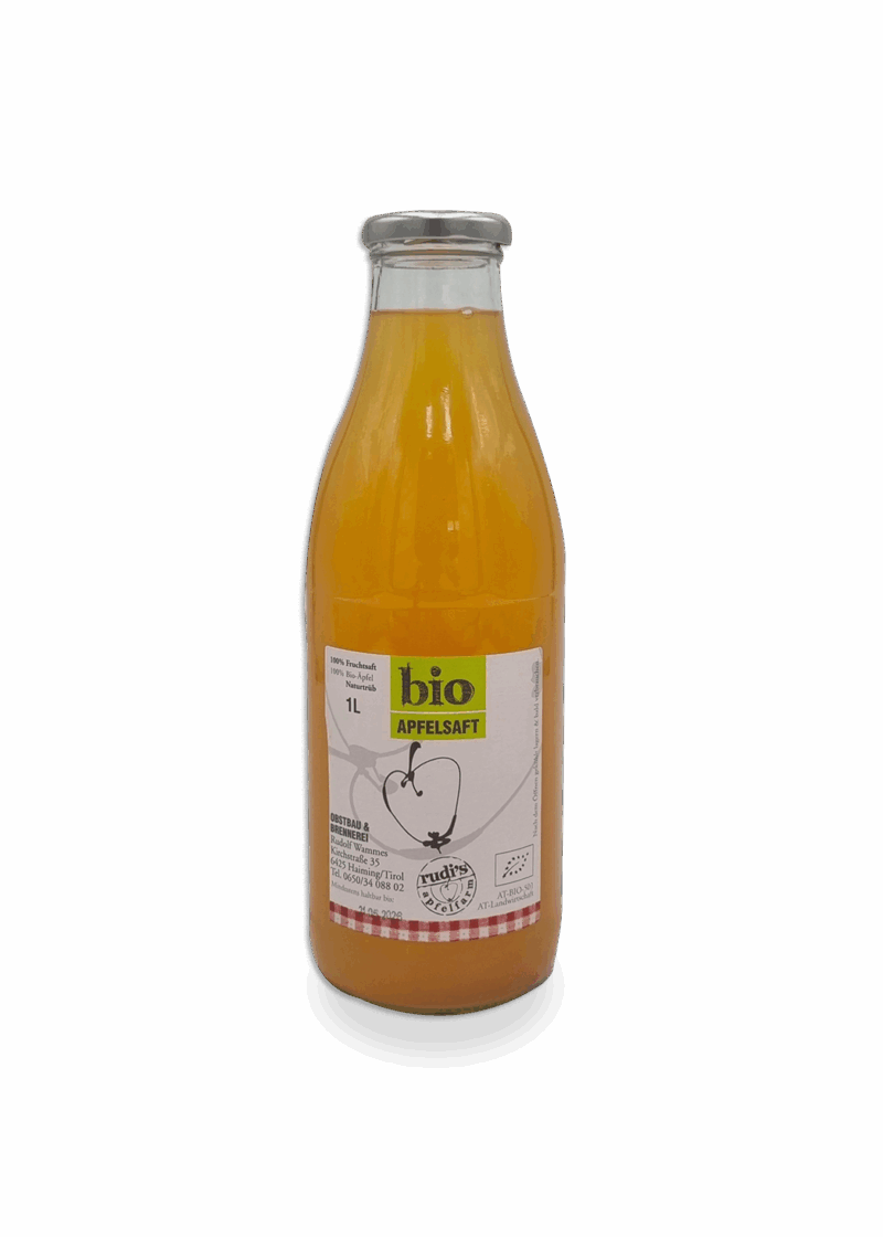 Apfelsaft BIO 1,0 l  </br>Karton (6 Fl.)