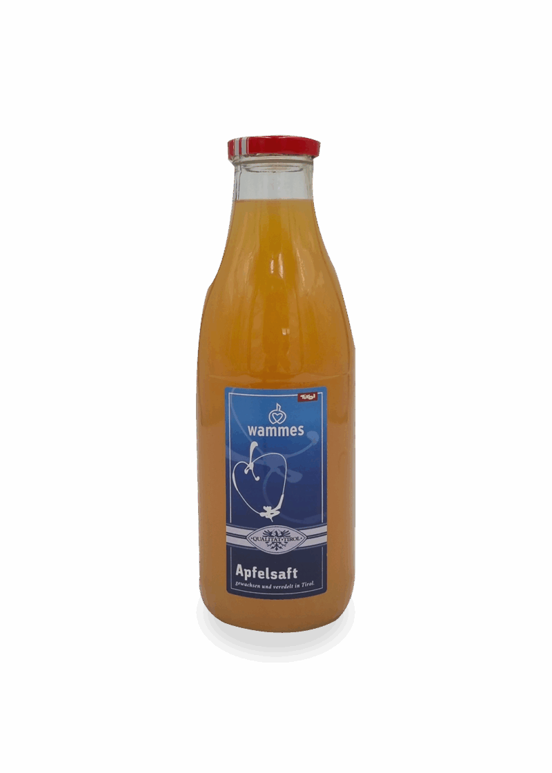 Apfelsaft 1,0 l naturtrüb </br> Karton (6 Fl.)