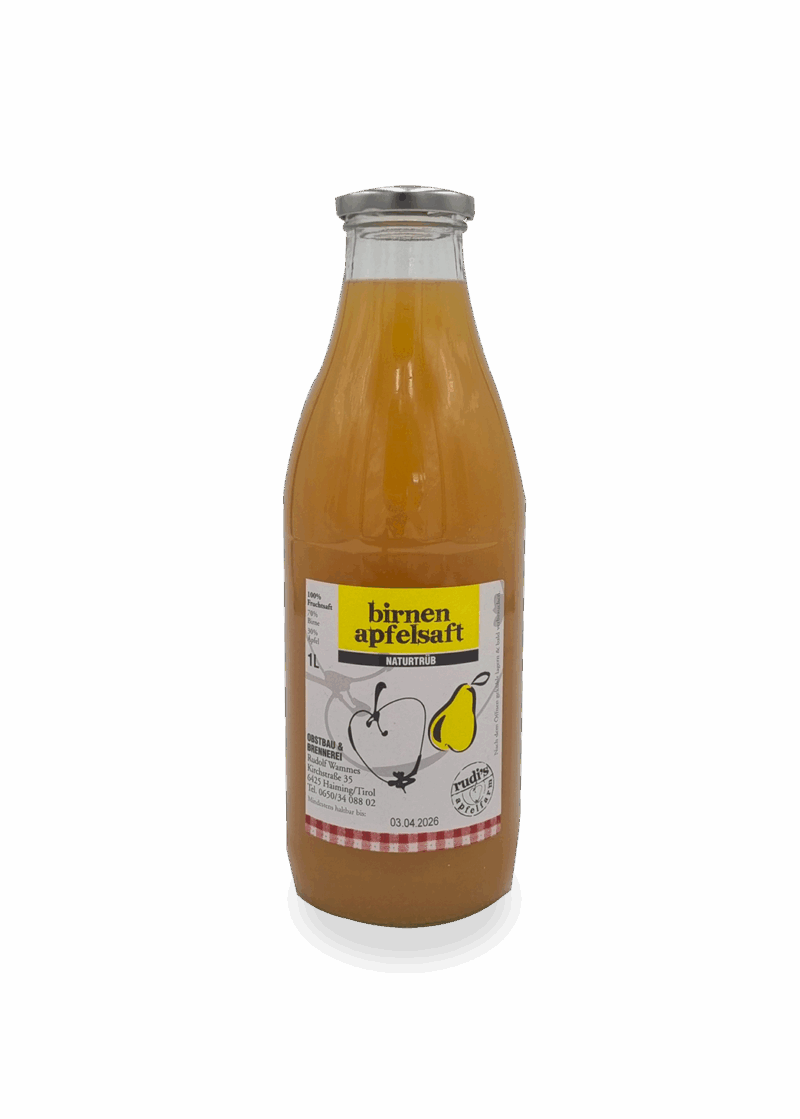 Birnen-Apfelsaft 1,0 l </br> Karton (6 Fl.)