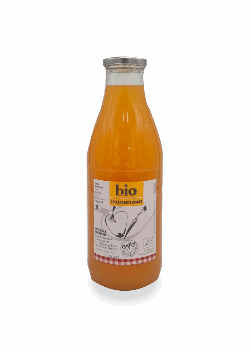 Apfel-Karottensaft 1,0 l BIO </br> Karton (6 Fl.)